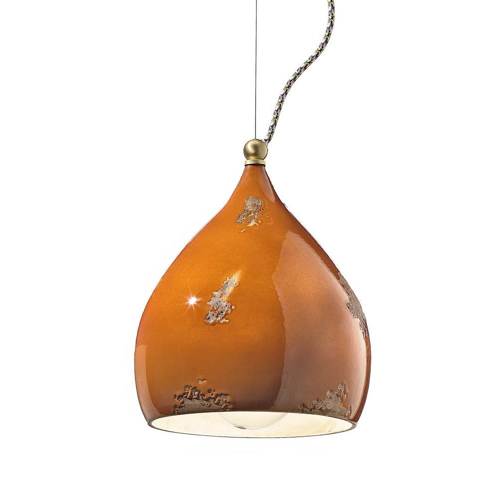 narancssarga rusztikus keramia fuggesztek retro vintage konyha nappali lampa lampak antikolt patinazott paraszthaz design ferroluce retro lampak budapest felujitas etterem bisztro fiatalos egyedi.jpg